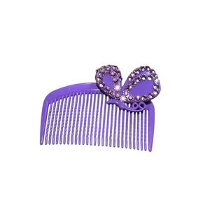 NEW hair accessories plastic comb style 1 purple butterfly